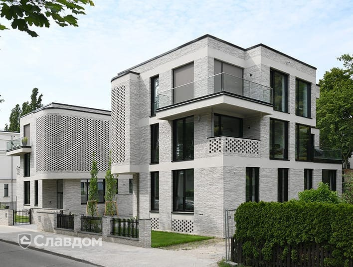 Вилла в Берлине с использованием кирпича Randers Tegl RT154 Ultima