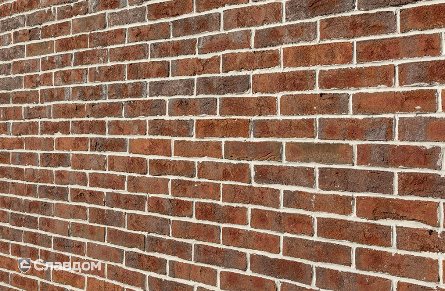 Частный дом с облицовкой плиткой Roben Formback Buntgeflammt