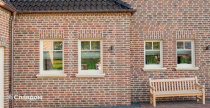 Загородный дом с облицовкой кирпичом ручной формовки MUHR Nr 28 Netterden