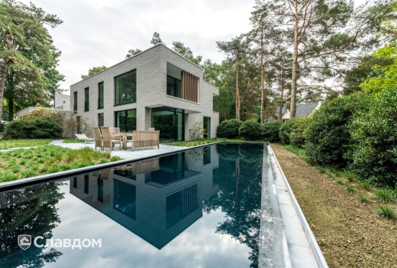 Частный дом в Бонхейдене с облицовкой кирпичом Terca Polaris Wasserstrich Spezial Grijs