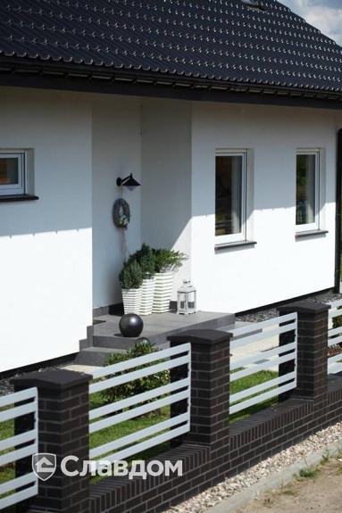 Частный дом с облицовкой кирпичом Terca Futura Matrix