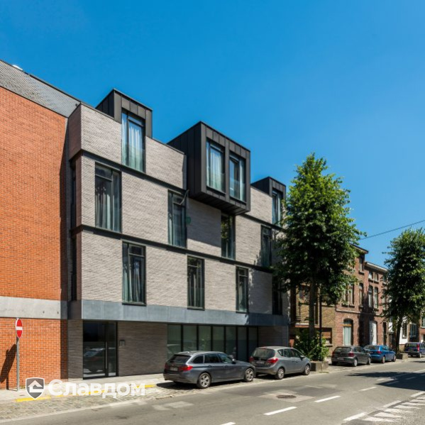 Отель в Бергене с облицовкой кирпичом Terca Polaris Wasserstrich Spezial Grijs