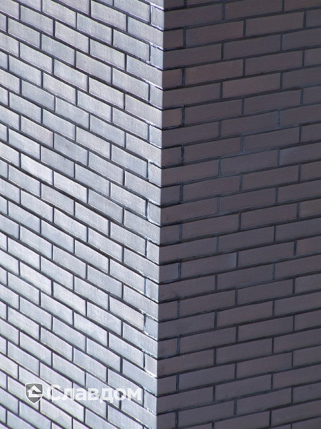 Жилой комплекс с облицовкой кирпичом Terca Terra гладкий