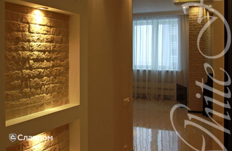 Квартира с применением облицовочного камня White Hills Алтен брик 310-10