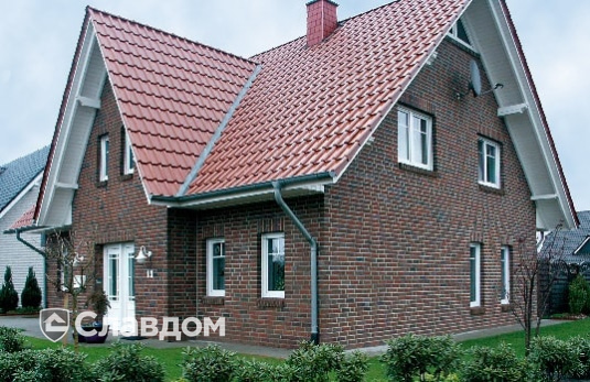 Коттедж с облицовкой кирпичом Terca B6