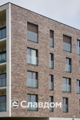 Жилой дом с использованием кирпичом Terca Iluzo Grijs-zwart