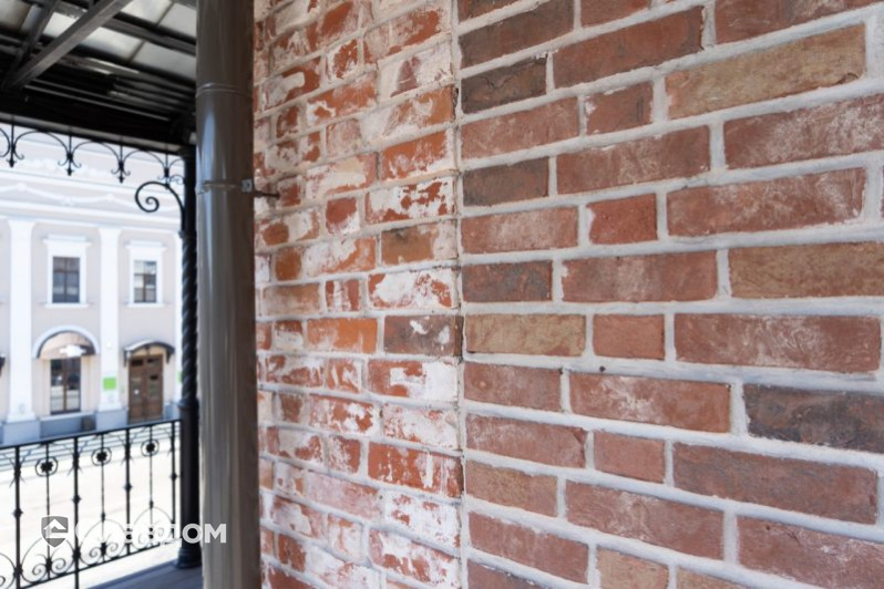 Лавка купца Курманаева в Казани с облицовкой кирпичом Terca Pastorale