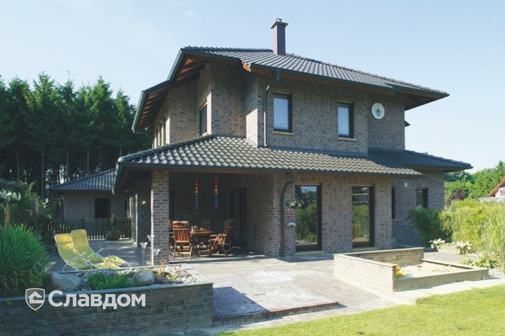 Коттеджный поселок с облицовкой кирпичом Terca Veldbrand Exterieur