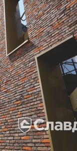 Офис банка с облицовкой миксом кирпича Terca Maaseiker Bont и Paarsblauw