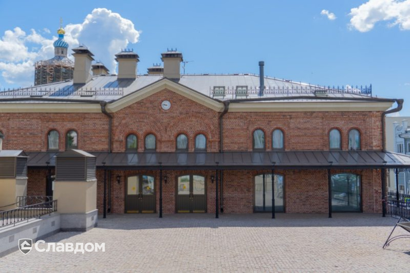Лавка купца Курманаева в Казани с облицовкой кирпичом Terca Pastorale