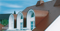 Жилой дом с крышей из черепицы Creaton Biber Klassik Naturrot