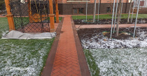 Оформление придомовой территории тротуарной плиткой Uniceramix
