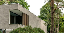 Частный дом в Бонхейдене с облицовкой кирпичом Terca Polaris Wasserstrich Spezial Grijs