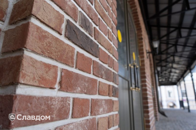 Лавка купца Курманаева в Казани с облицовкой кирпичом Terca Pastorale