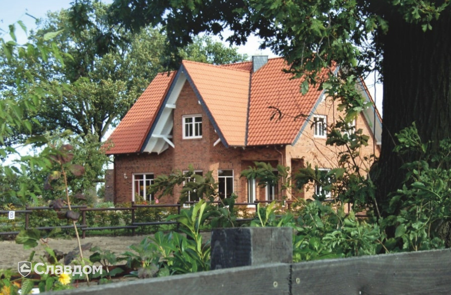 Коттеджный поселок с облицовкой кирпичом Terca Pastorale