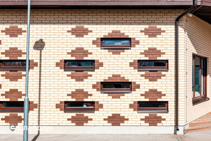 Одноэтажный дом с облицовкой кирпичом Terca Kuura гладкий и Terca Terra гладкий