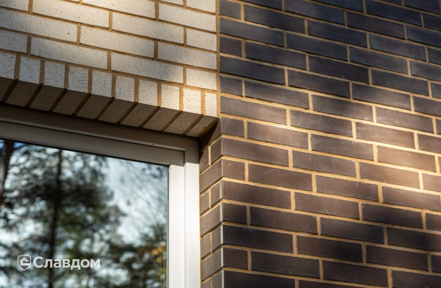 Частный дом в Ленинградской области с облицовкой кирпичом Terca 