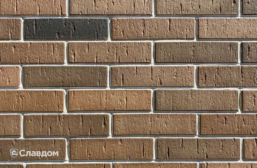 Дом с облицовкой из кирпича Славянский КЗ Верона-Кроста