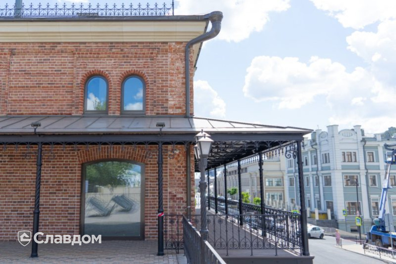 Лавка купца Курманаева в Казани с облицовкой кирпичом Terca Pastorale