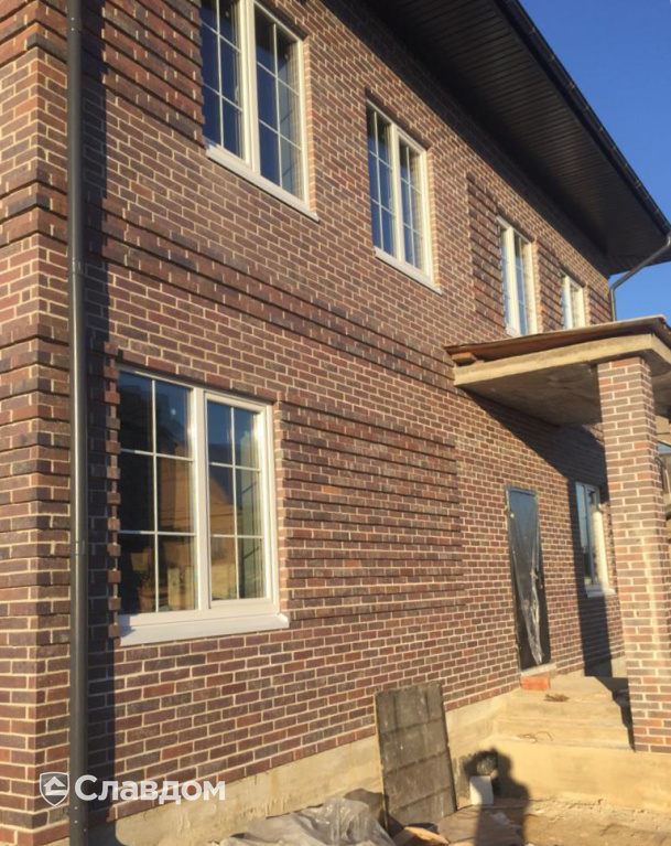 Частный дом с архитектурной кладкой кирпичом Skriabin Ceramics 52