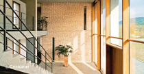 Интерьер дома с облицовкой кирпичом Terca Tallin