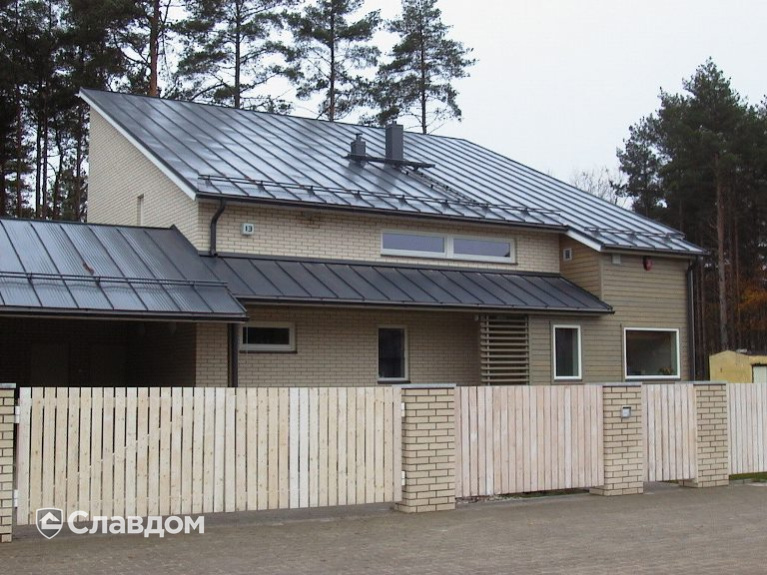 Таунхаус с облицовкой кирпичом Terca Kuura гладкий