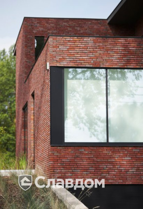 Частный дом в Герцеле с облицовкой кирпичом Terca Paarsblauw