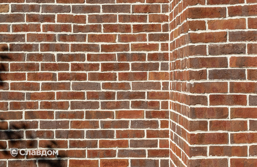 Частный дом с облицовкой плиткой Roben Formback Buntgeflammt