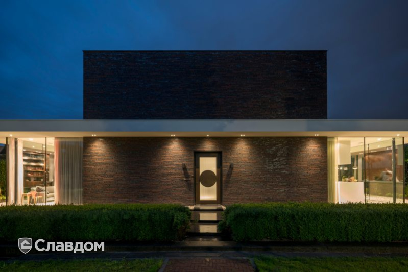 Вилла в Роттердаме с облицовкой кирпичом Terca Wasserstrich Special E1