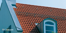 Здание отеля с крышей из черепицы Creaton Harmonie Naturrot