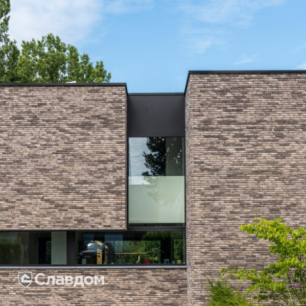 Частный дом в Дилбеке с облицовкой кирпичом Terca Iluzo Grijs-zwart