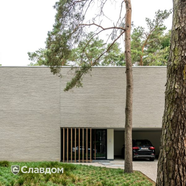 Частный дом в Бонхейдене с облицовкой кирпичом Terca Polaris Wasserstrich Spezial Grijs