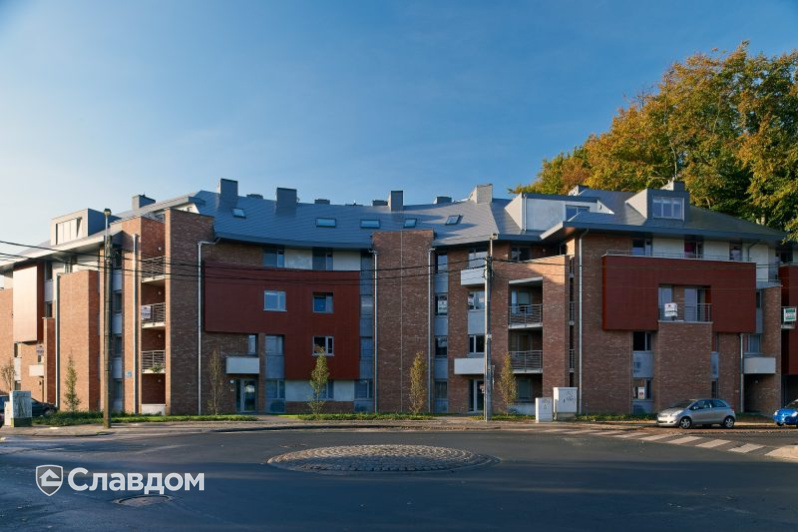 Многоквартирный жилой дом с облицовкой кирпичом Terca Oud Rieme