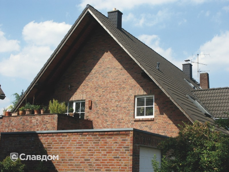 Коттедж с облицовкой кирпичом Terca Olm-Orme в Дюссельдорфе