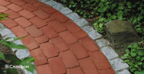 Садовая дорожка с применением брусчатки Penter Retro rot