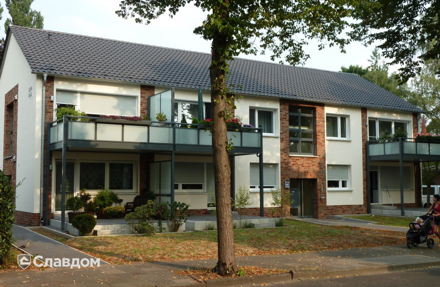 Жилой дом с облицовкой плиткой Westerwaelder Klinker MONTANA WK75 Gelderland