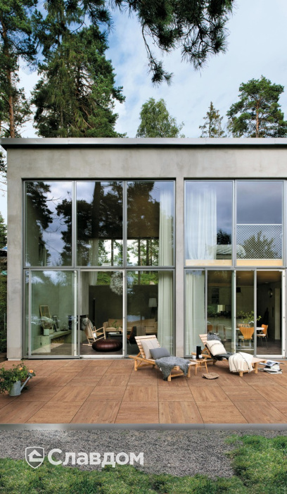 Мощение придомовой территории плиткой Atlas Concorde Oak Reserve Pure