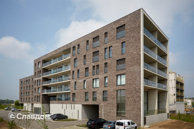 Жилой дом с использованием кирпичом Terca Iluzo Grijs-zwart