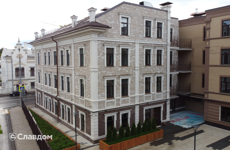 ЖК Юнусовская Усадьба в Казани с применением керамических кирпичей ENGELS HANDFORM Mystique + Imperial