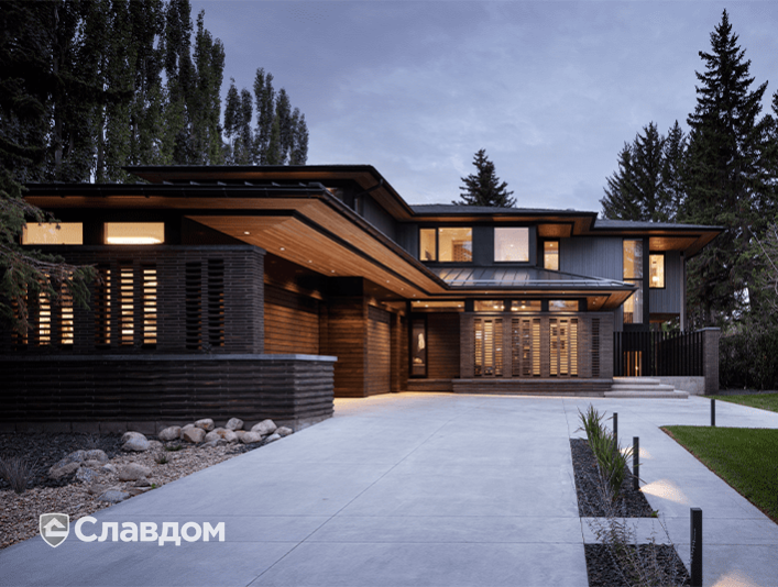 Вилла в Канаде с использованием кирпича Randers Tegl RT161 Ultima