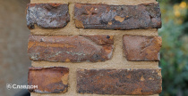 Частный дом с облицовкой кирпичом ручной формовки Сафоново Клинкер №9