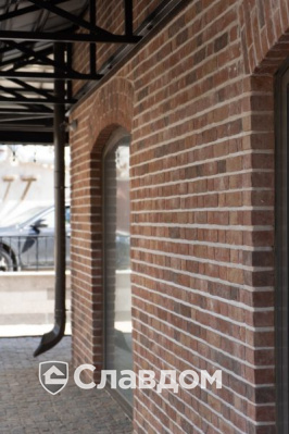 Лавка купца Курманаева в Казани с облицовкой кирпичом Terca Pastorale