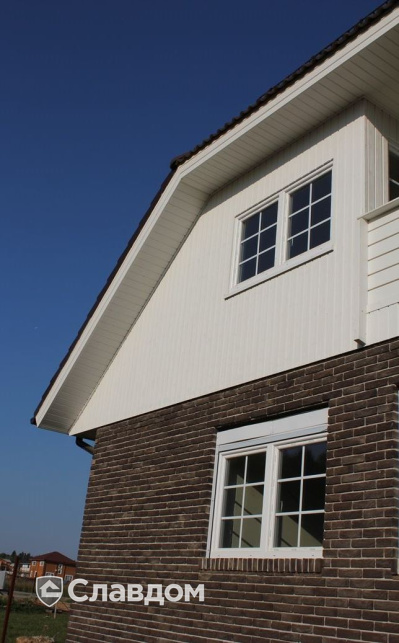 Частный дом с облицовкой кирпичом Донские зори Бронницкий узорный