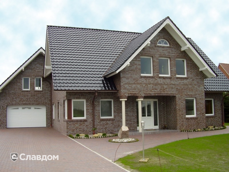 Коттедж с облицовкой кирпичом Terca KBB-f