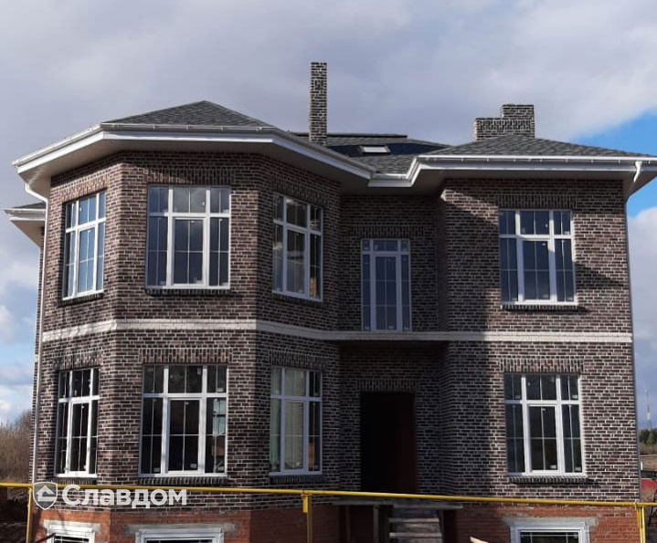 Частный дом с облицовкой кирпичом Донские зори Старая Ситня