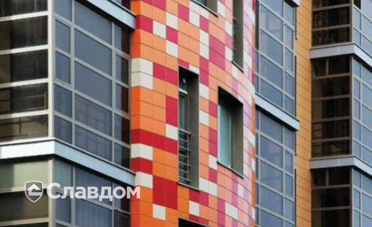 Жилой комплекс "Каскад", построенный из поризованных блоков Porotherm 38