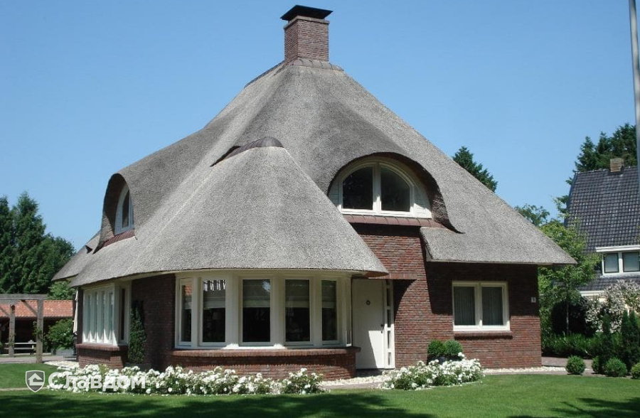 Дом с облицовкой кирпичом Terca Paarsblauw