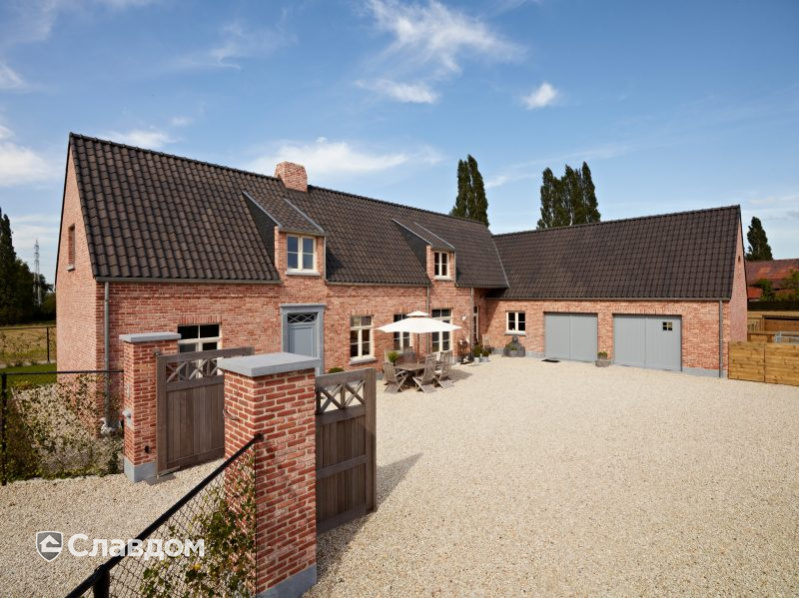 Частный дом в Бельгии с облицовкой кирпичом Terca Belle Epoque de Mons