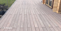 Терасса с использованием доски из ДПК CM Decking MIX Венге