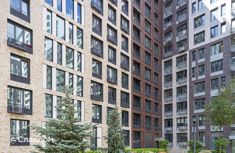 ЖК "Западный порт" с облицовкой фасадной плиткой Stroeher